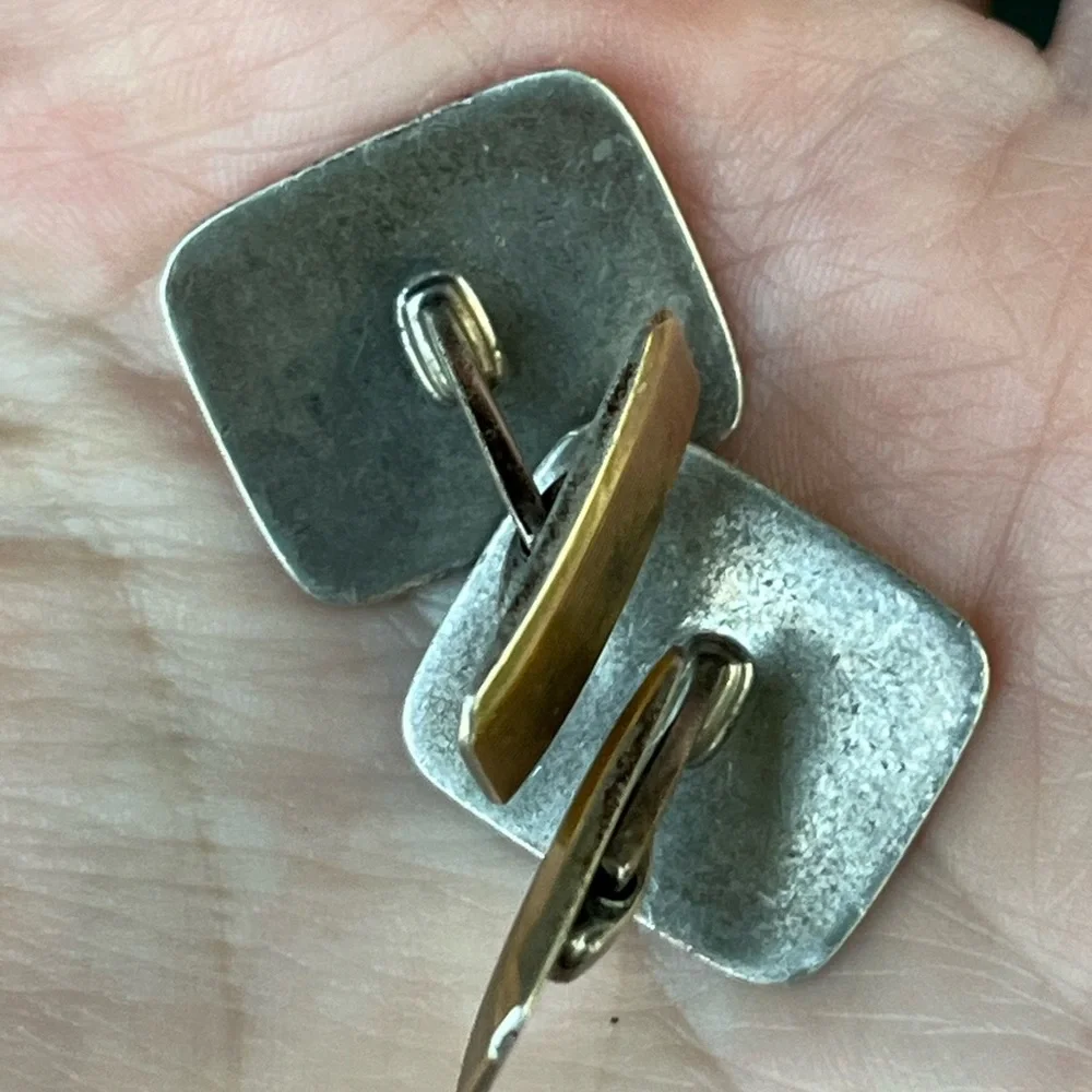 Art Deco 835 Sterling Silver Cufflinks